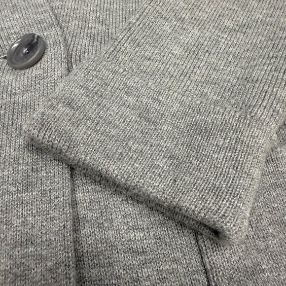 NWT Women's TALBOTS Lamb’s Wool Blazer Cardigan‎ in Charcoal- Size Lp - Picture 5 of 8